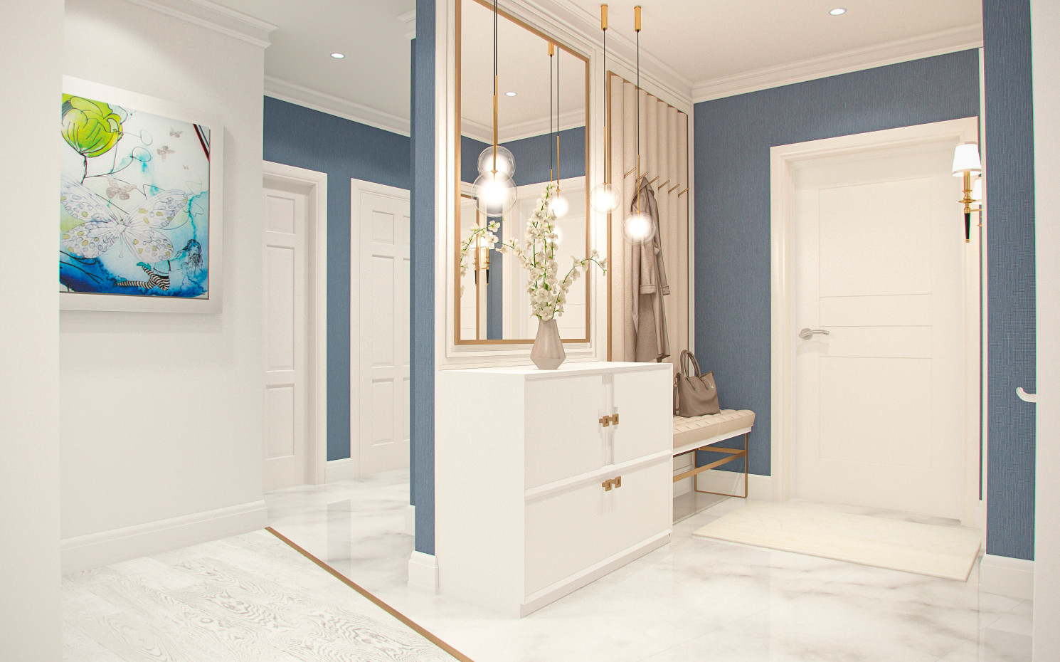 Обложка проекта: Большая квартира для молодой и успешной семьи.