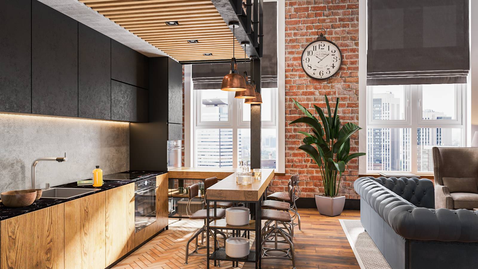 Гостиная-Кухня