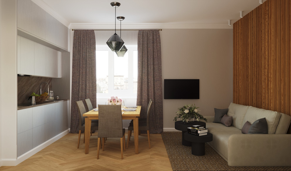 Обложка проекта: Кухня-гостиная