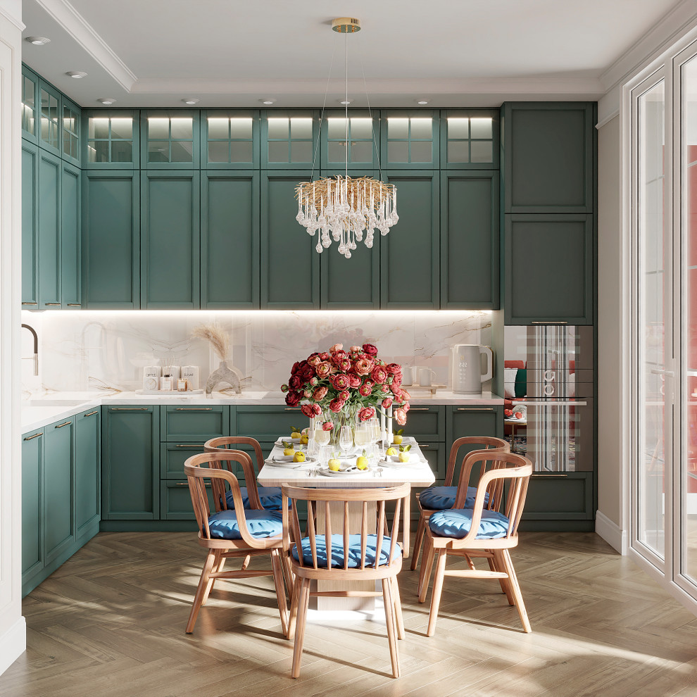 Обложка проекта: Утонченный проект с использованием разных стилей для семьи с двумя детьми