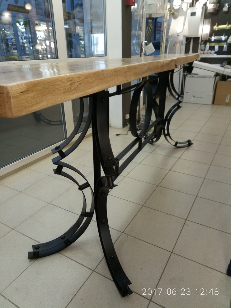 стол из слеба дуба начало