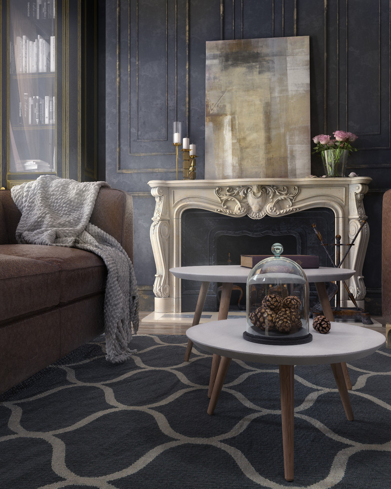 Спальня в темных тонах