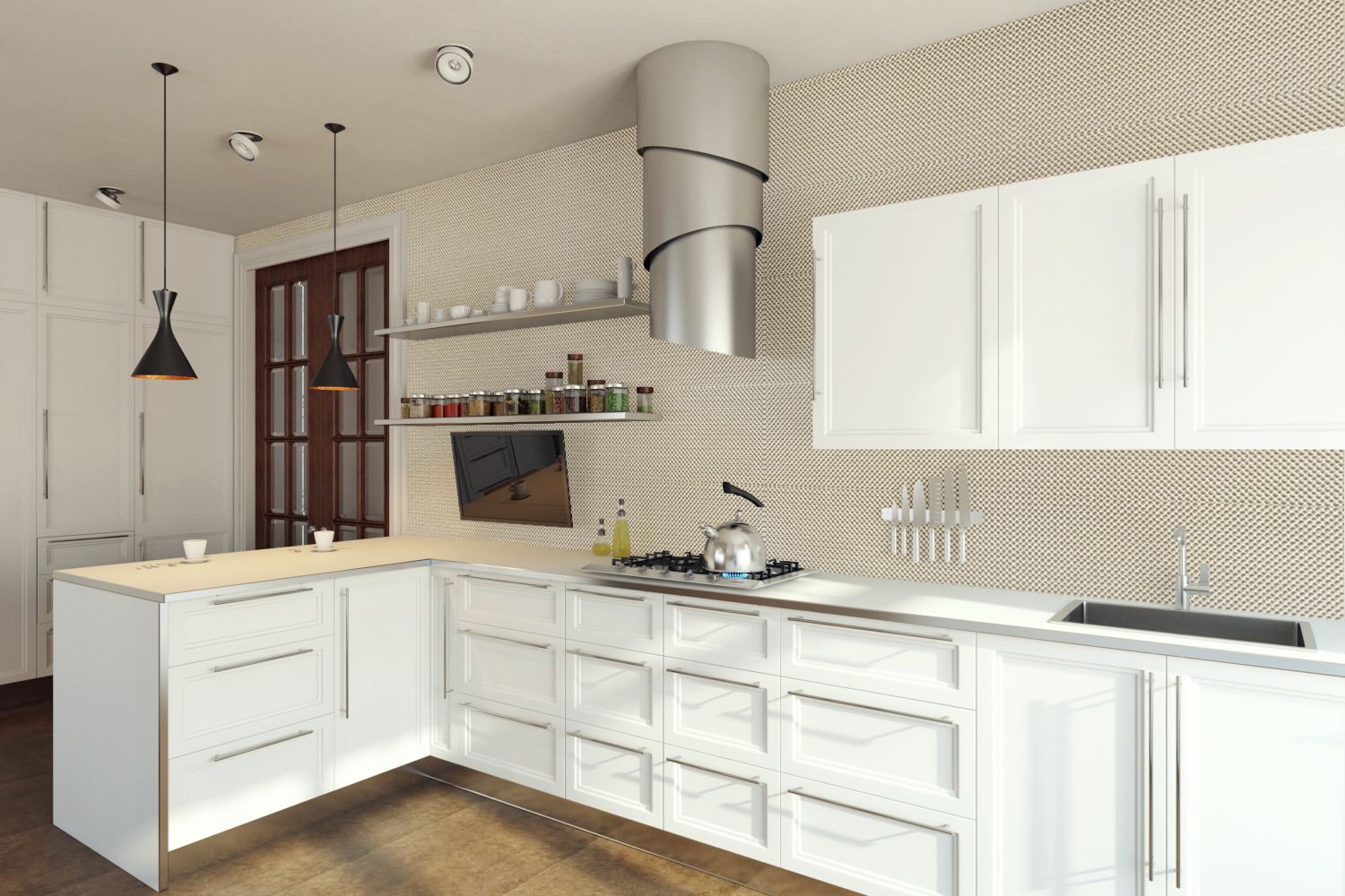 Дизайн интерьера загородного дома в КП "Витязь"