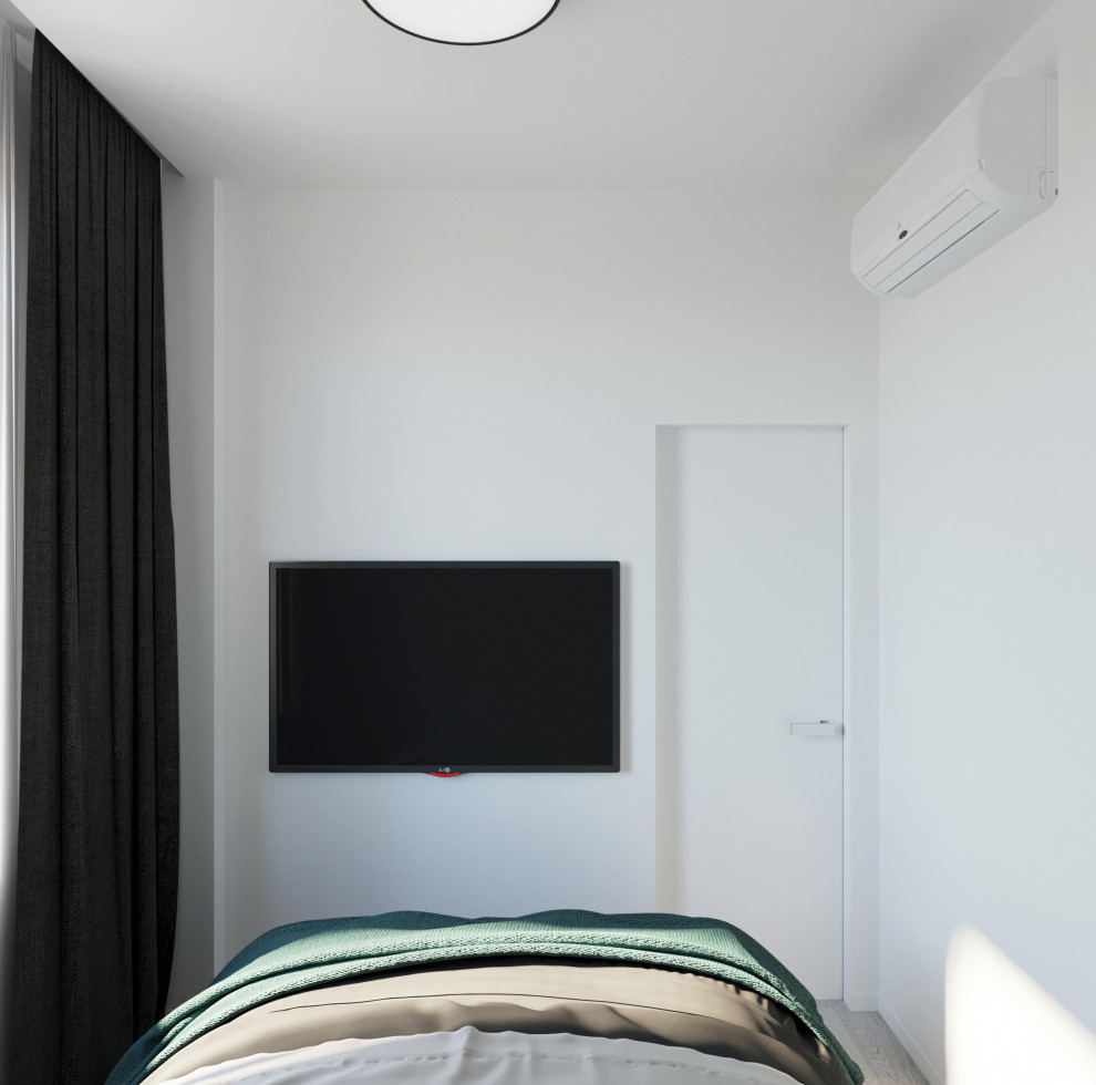 Дизайн проект квартиры 34 м2 в стиле "Минимализм"