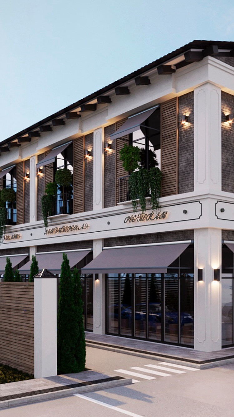 Обложка проекта: Проект здания Ресторана с банкетным залом. Краснодарский край.