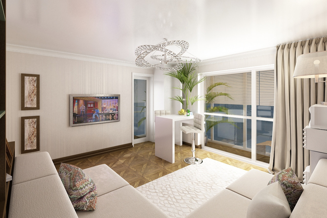 Типовая квартира - студия 1И4, 26 м.кв