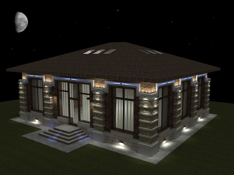 Обложка проекта: Освещение загородного комплекса