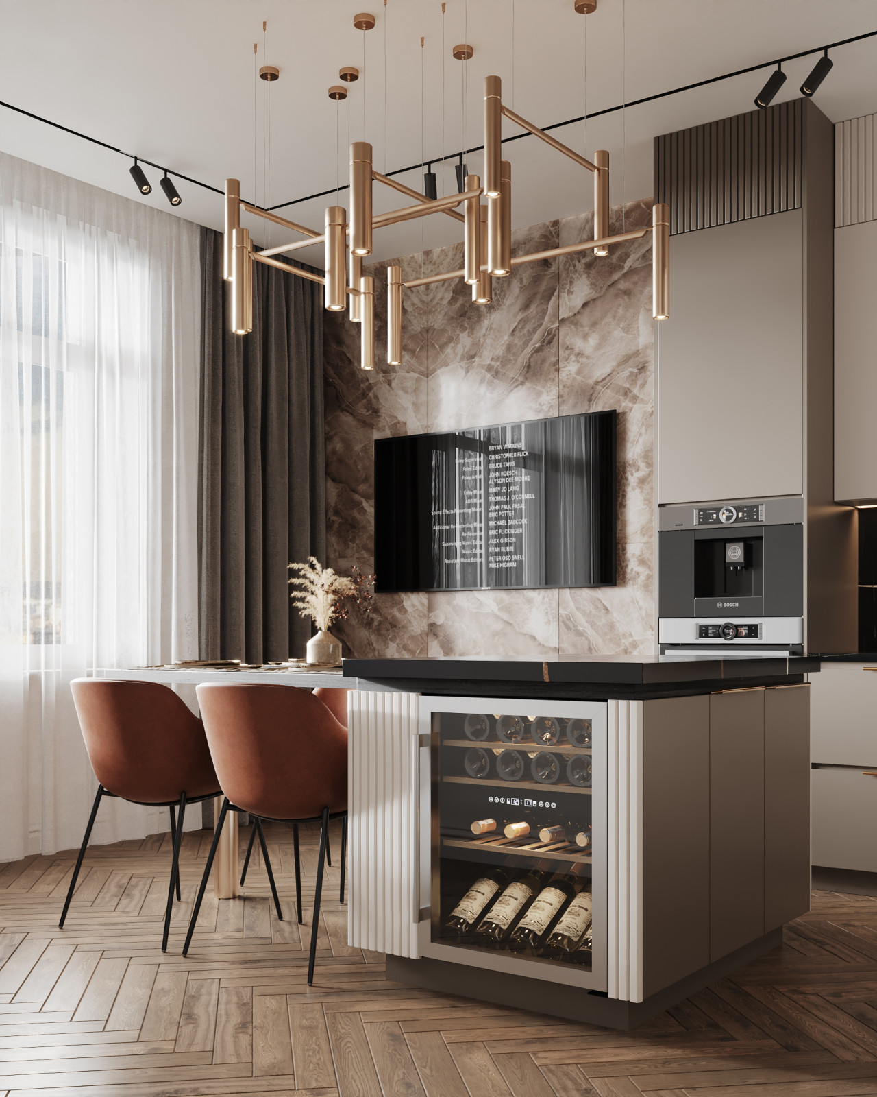 ЖК HEADLINER, дизайн-проект квартиры 102 кв.м.