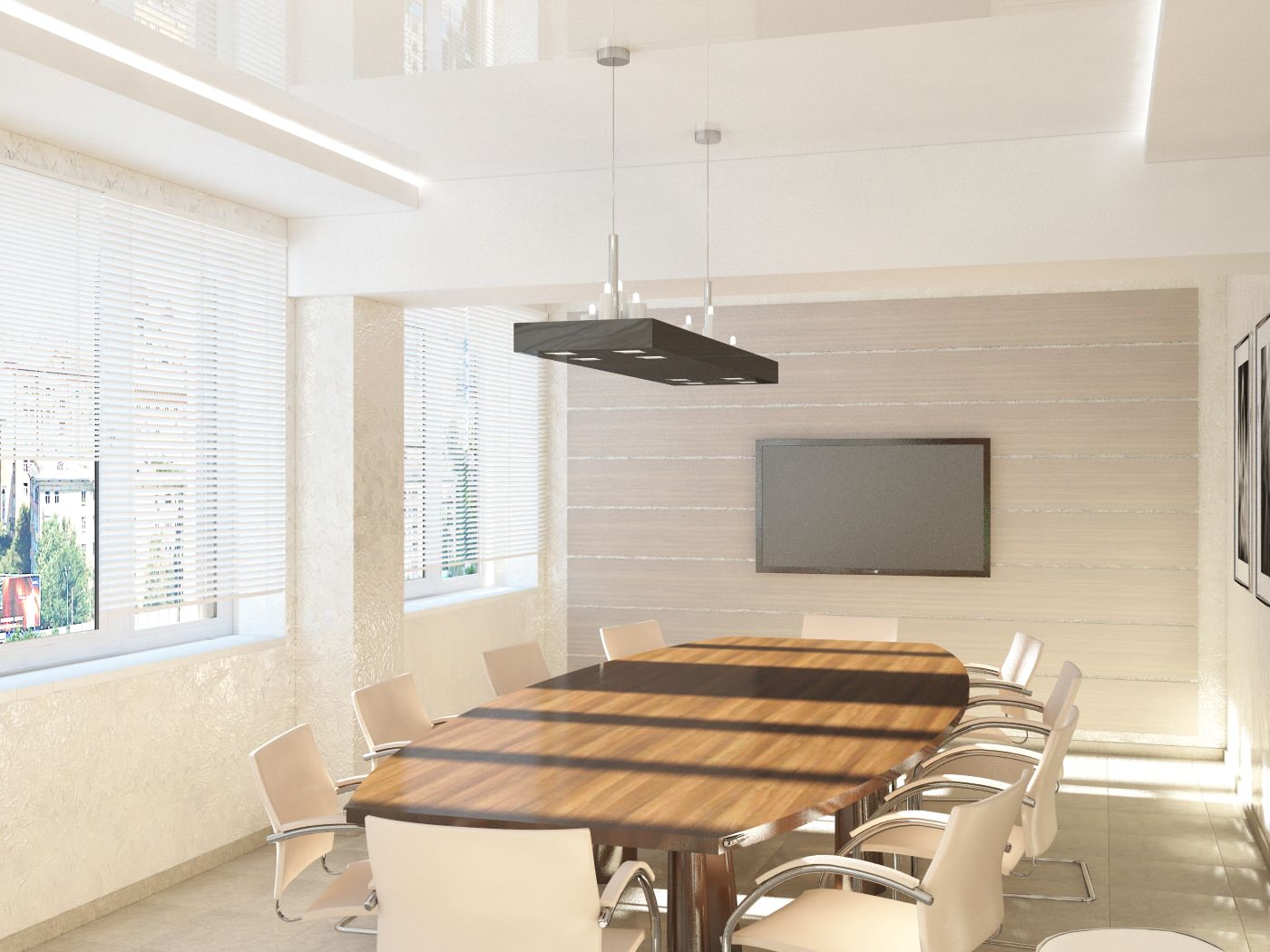 Дизайн-проект интерьера комнаты переговоров