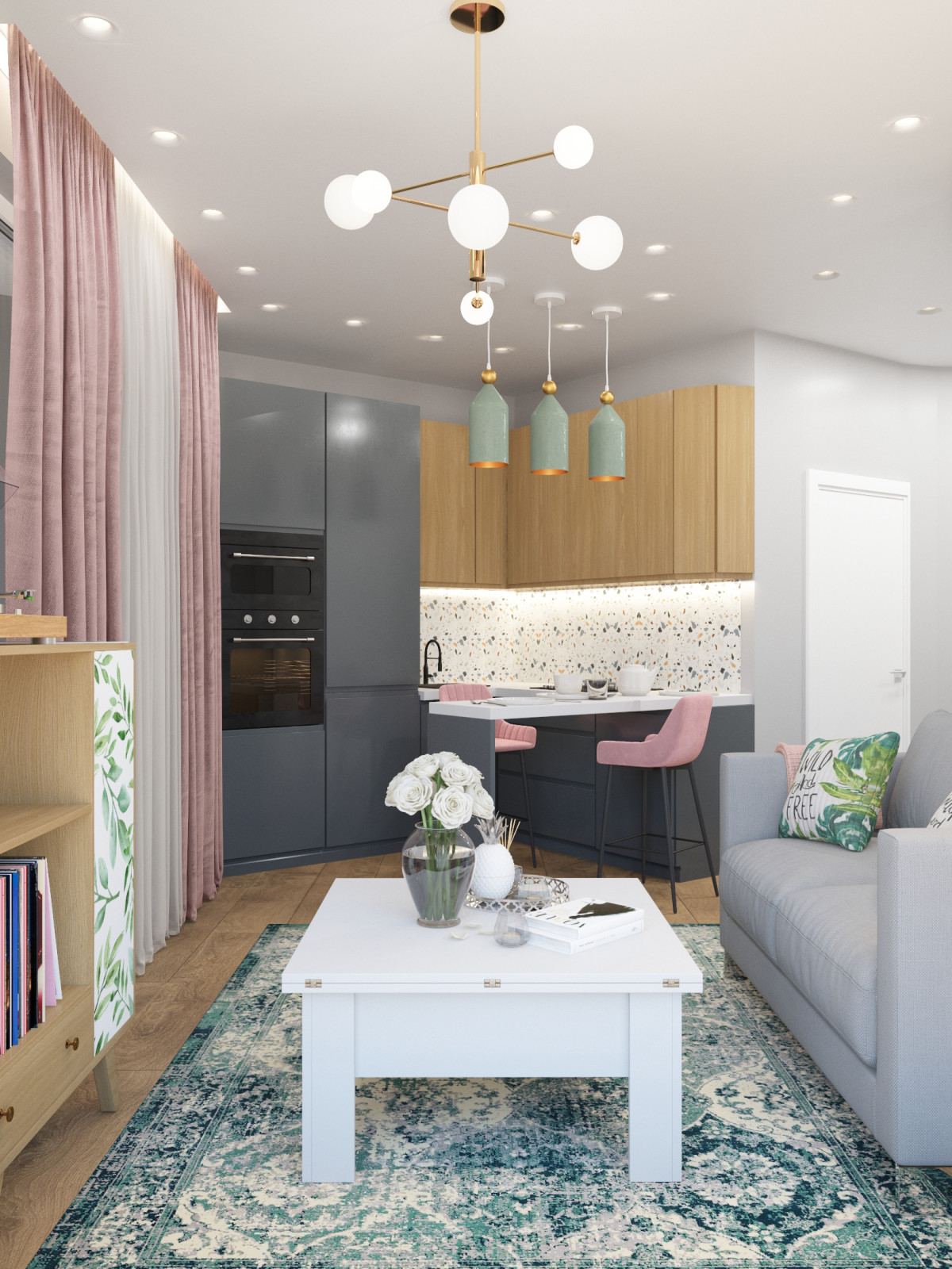 Проект квартиры для молодой девушки