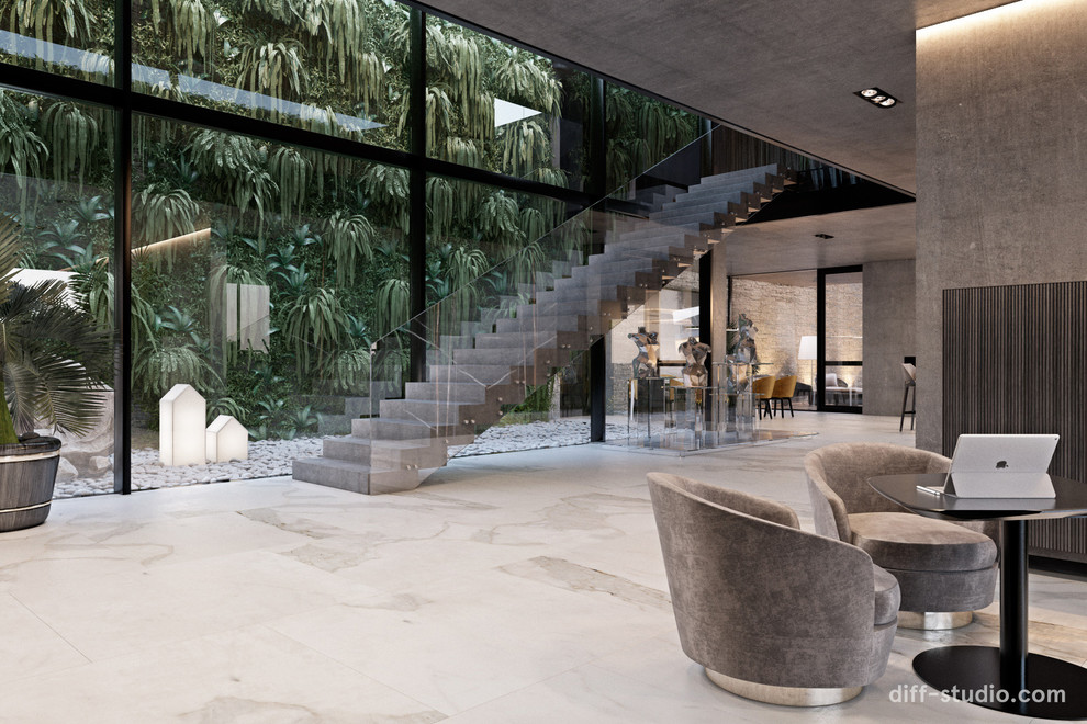 Concrete house in Czech Republic.