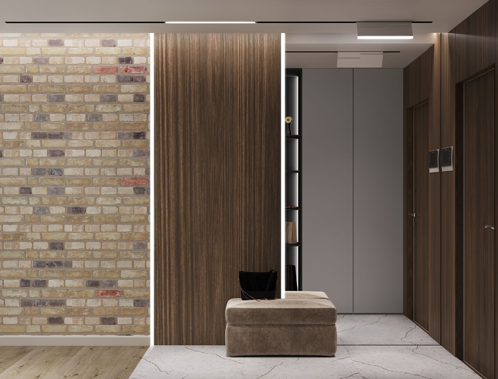 проект "Сдержанный комби на 87м2"