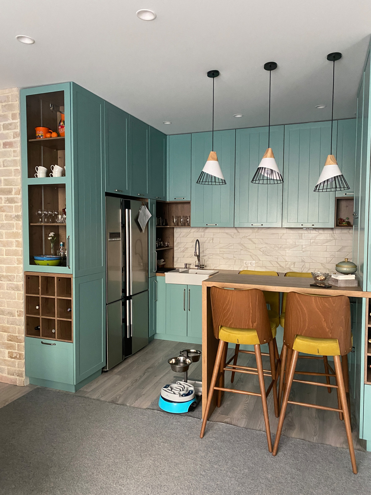 П-образная Кухня в стиле «Прованс»