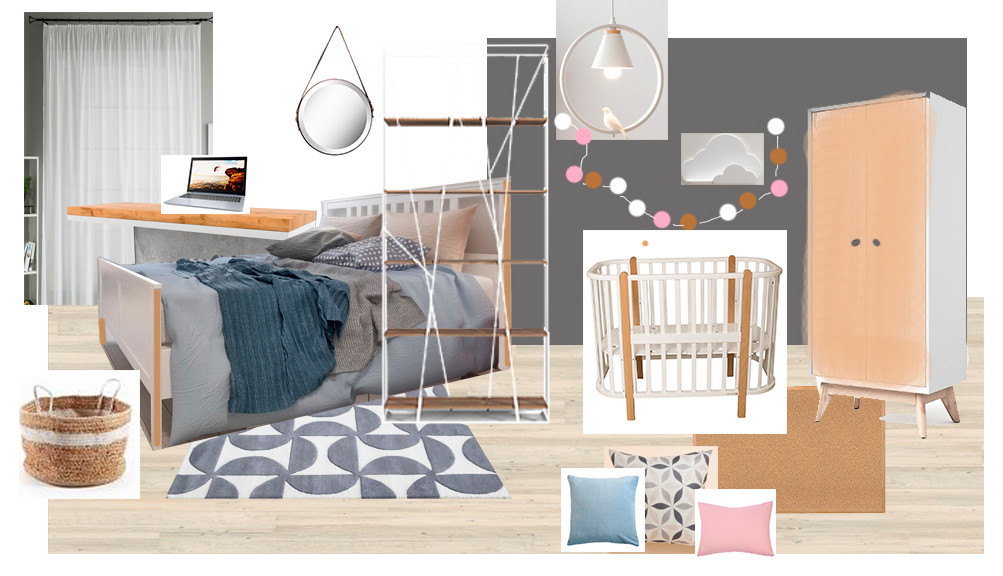 Обложка проекта: Комната родителей и ребенка до года