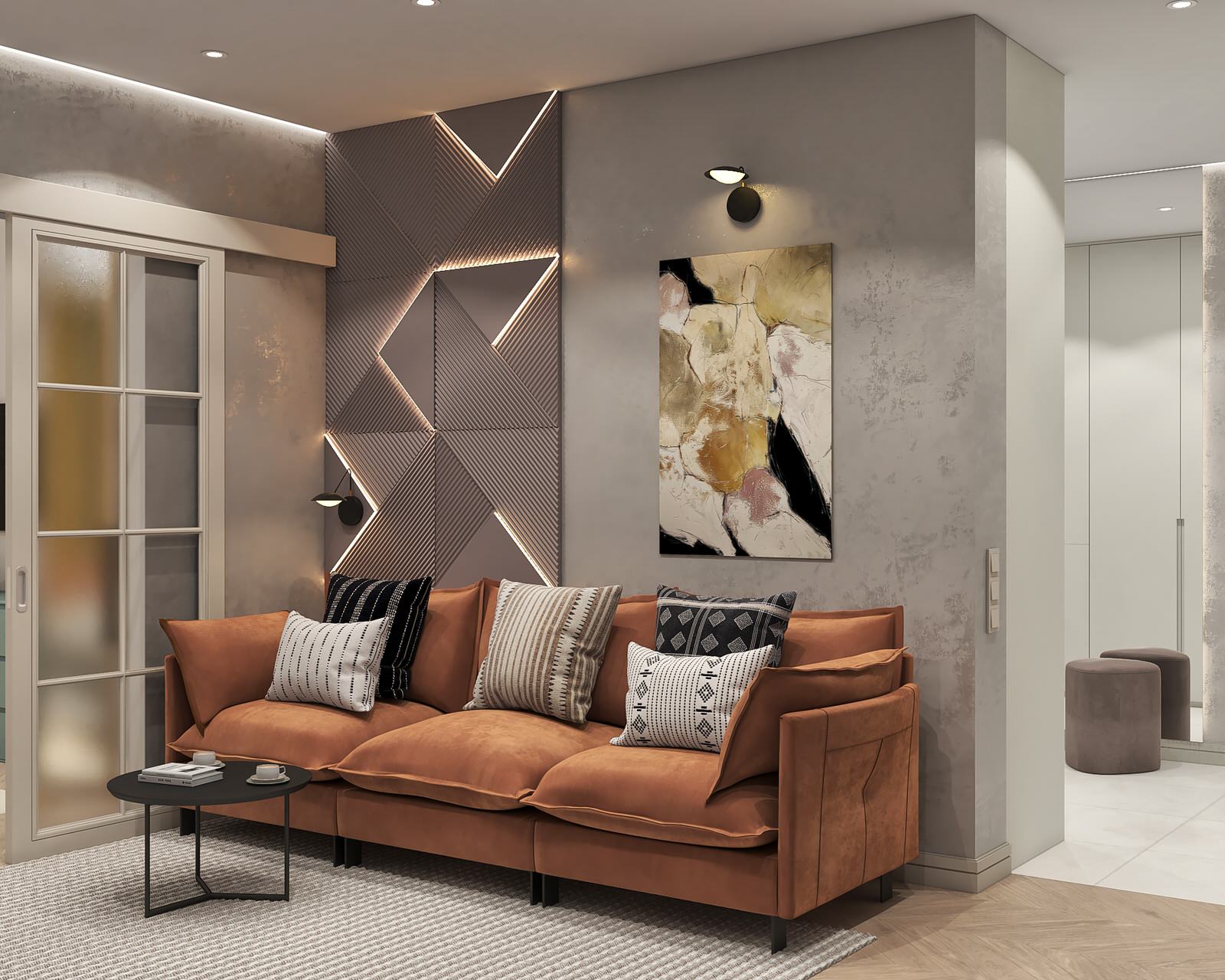 Яркая и спортивная квартира