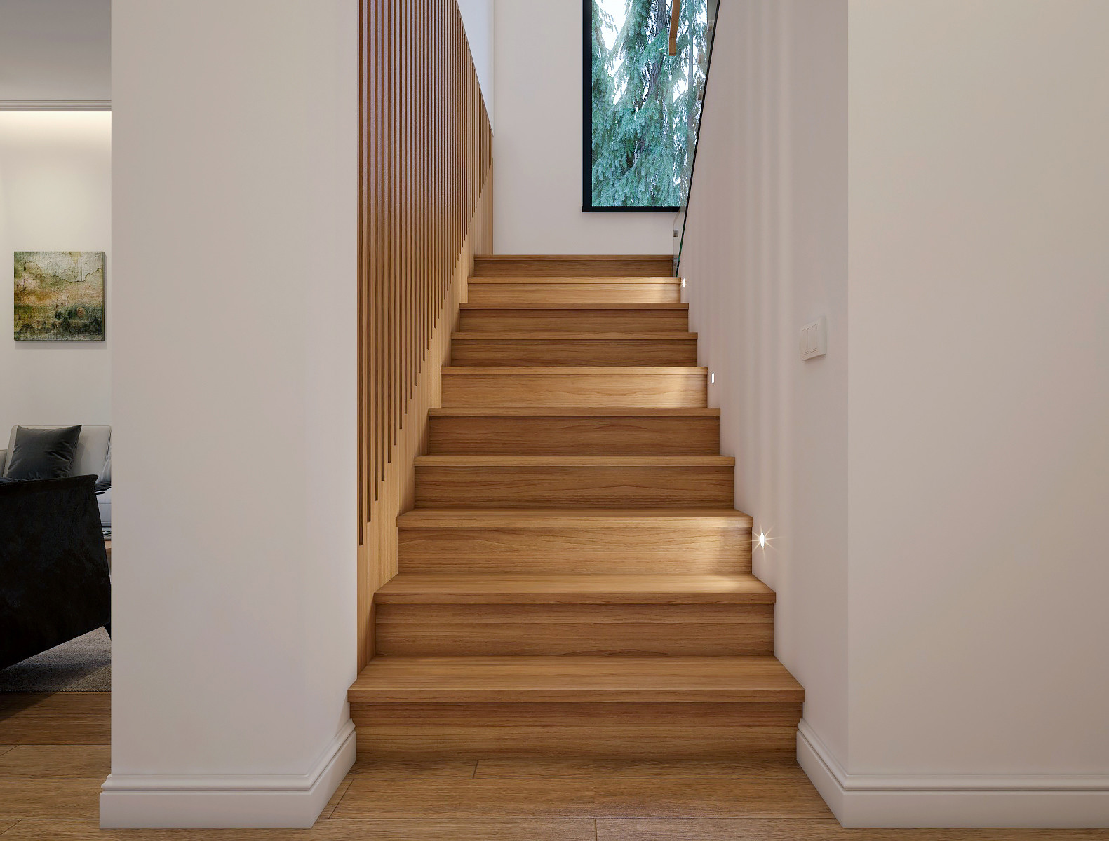 Гостиная и кухня современный минимализм