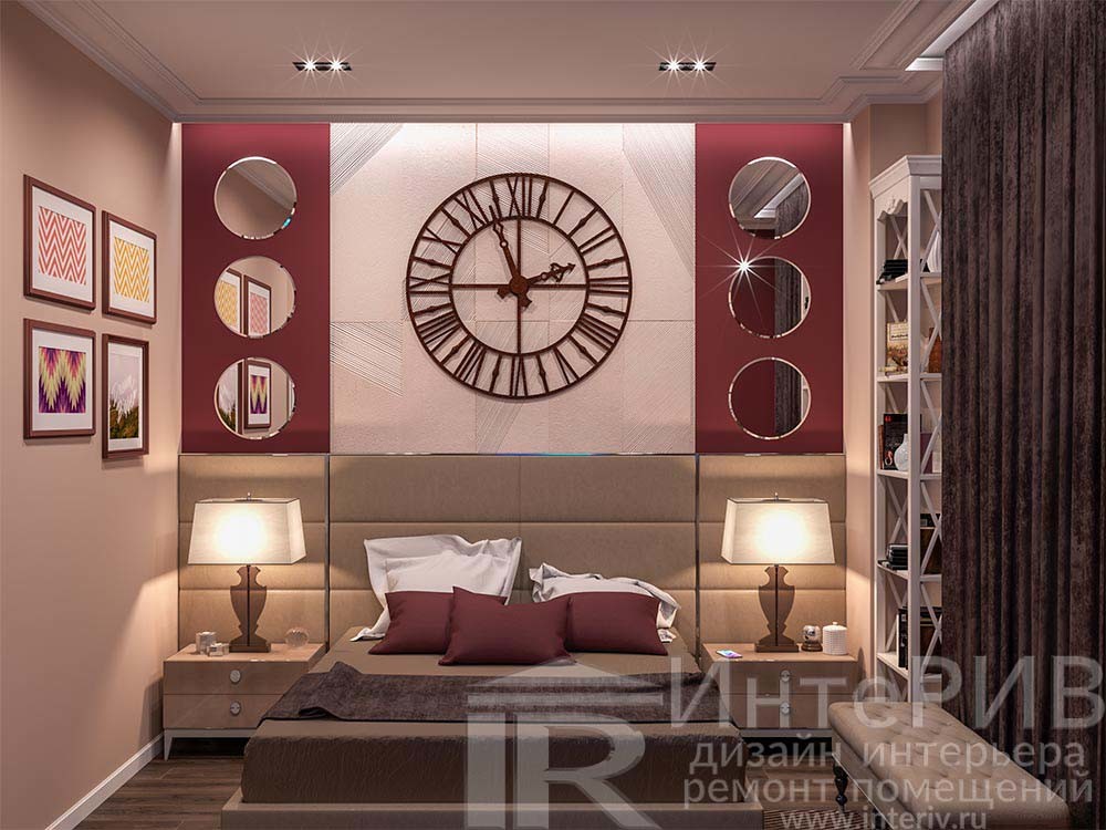 Интерьер двухкомнатной квартиры 55 м² на Ленинском проспекте
