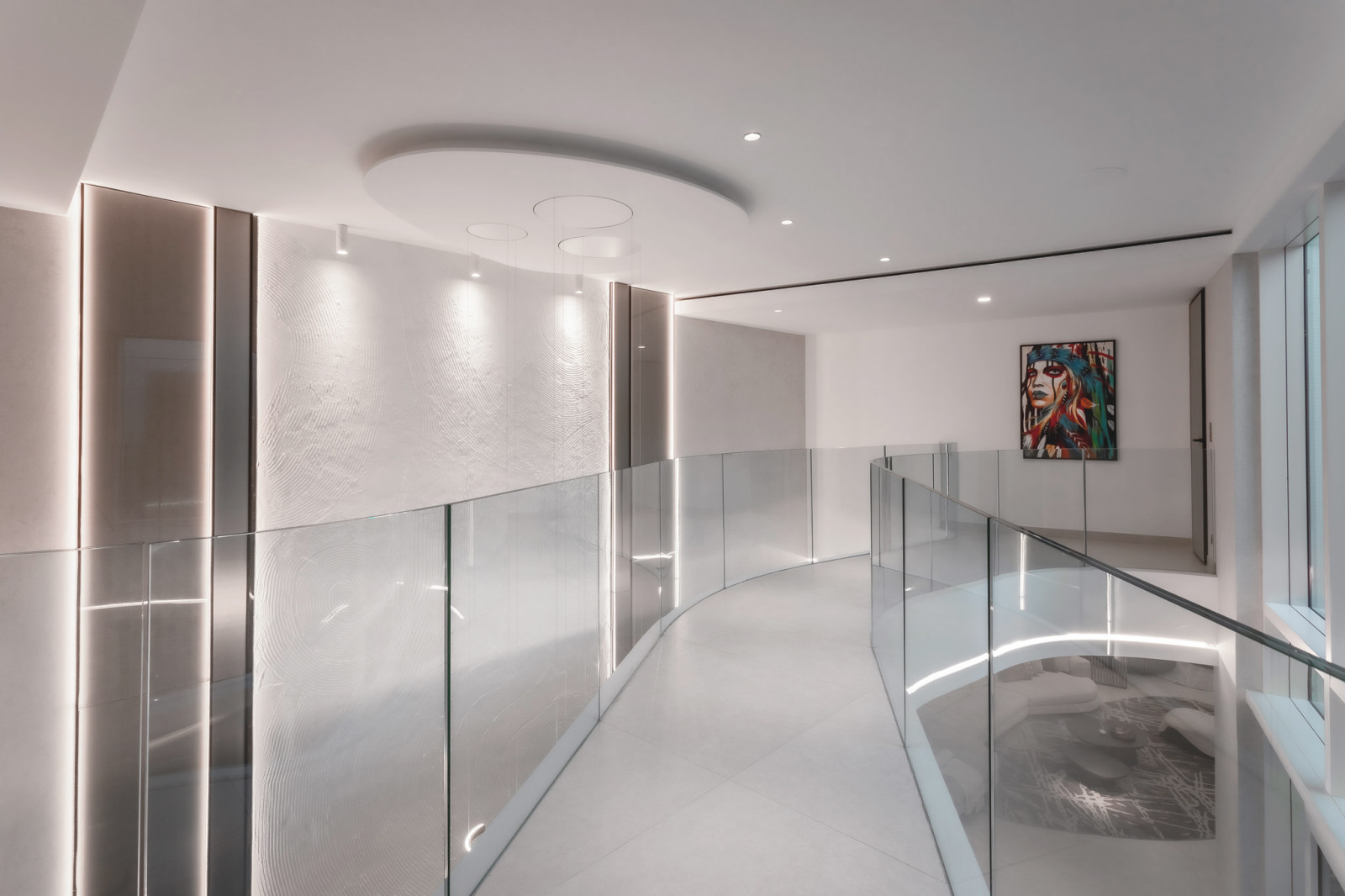 Fusion modern. Interior design of a villa in Monte-Carlo