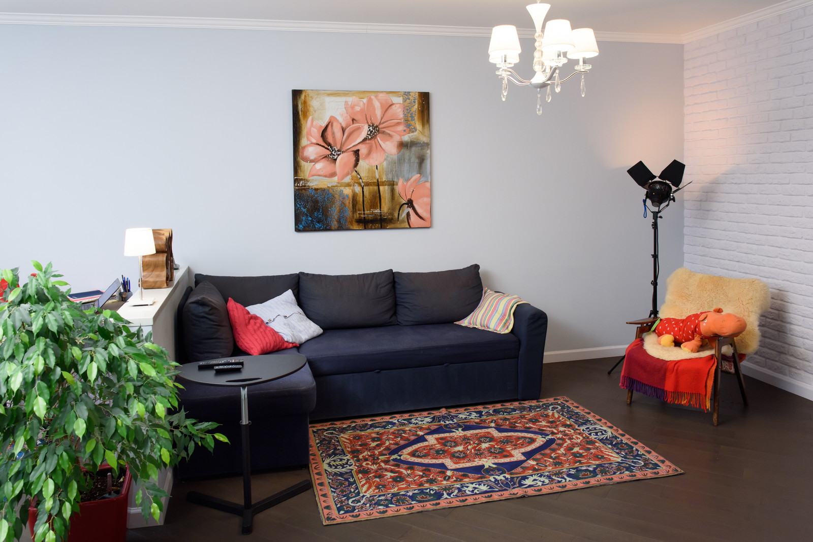 Сливочное настроение. Квартира для молодой семьи на ул. Кастанаевская. Гостиная