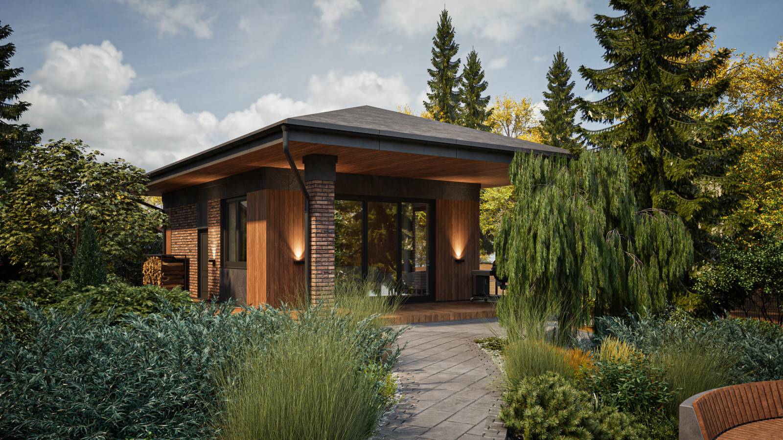 Прерий на берегу озера