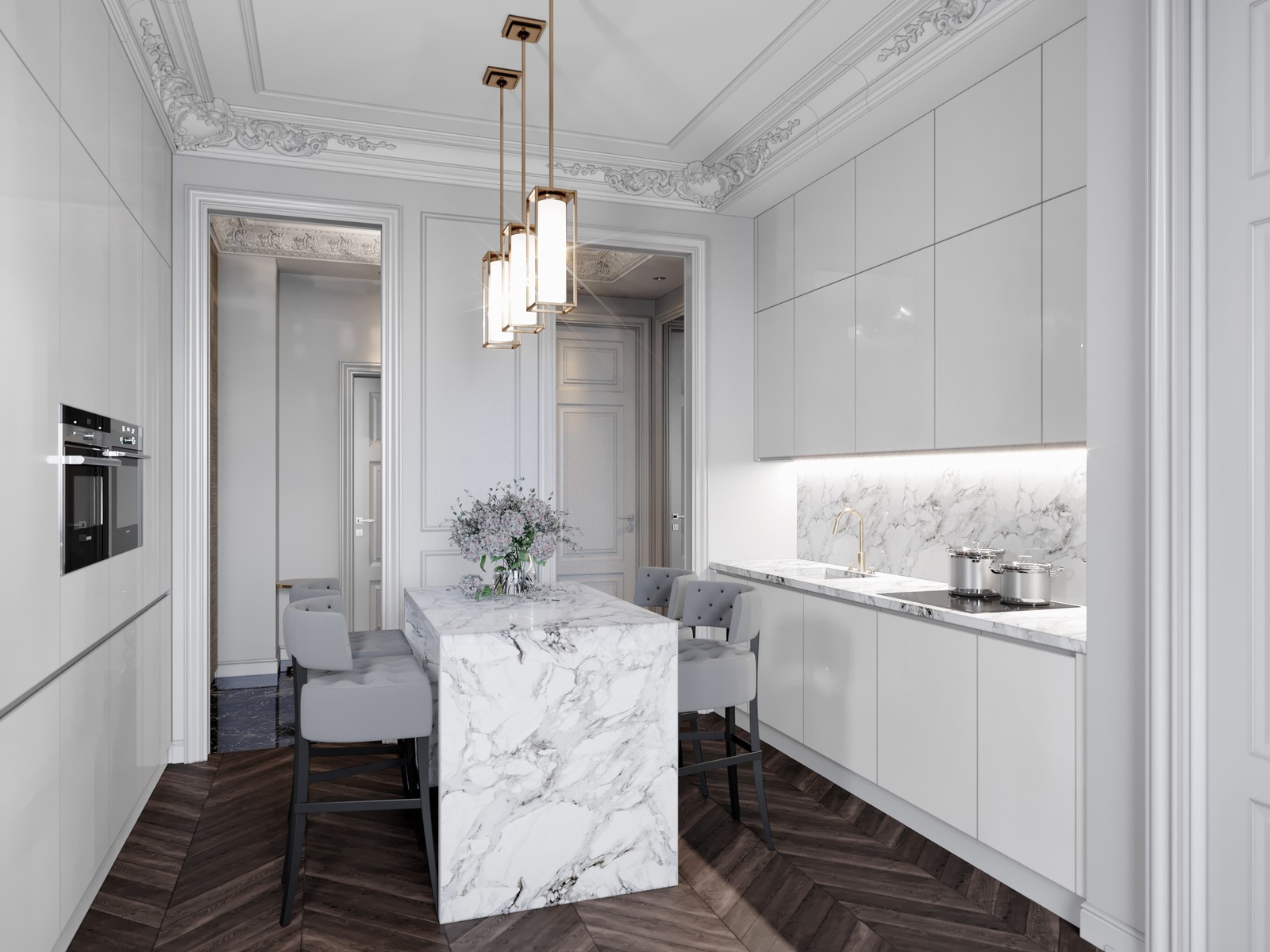 КВАРТИРА В СТИЛЕ ЭКЛЕКТИКА В ЖК BALCHUG RESIDENCE