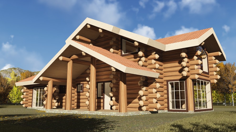 Обложка проекта: Баня 156м2 из бревна 400мм — проект 601