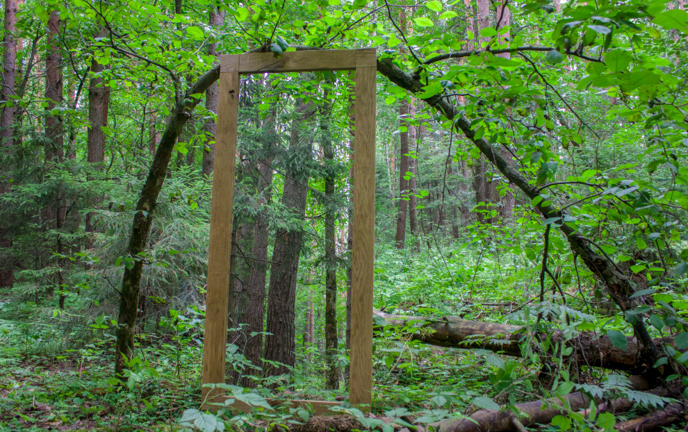 Обложка проекта: Лофтовое зеркало в дубовой раме