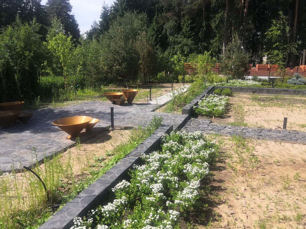 Landscape design of the territory (Moscow region)