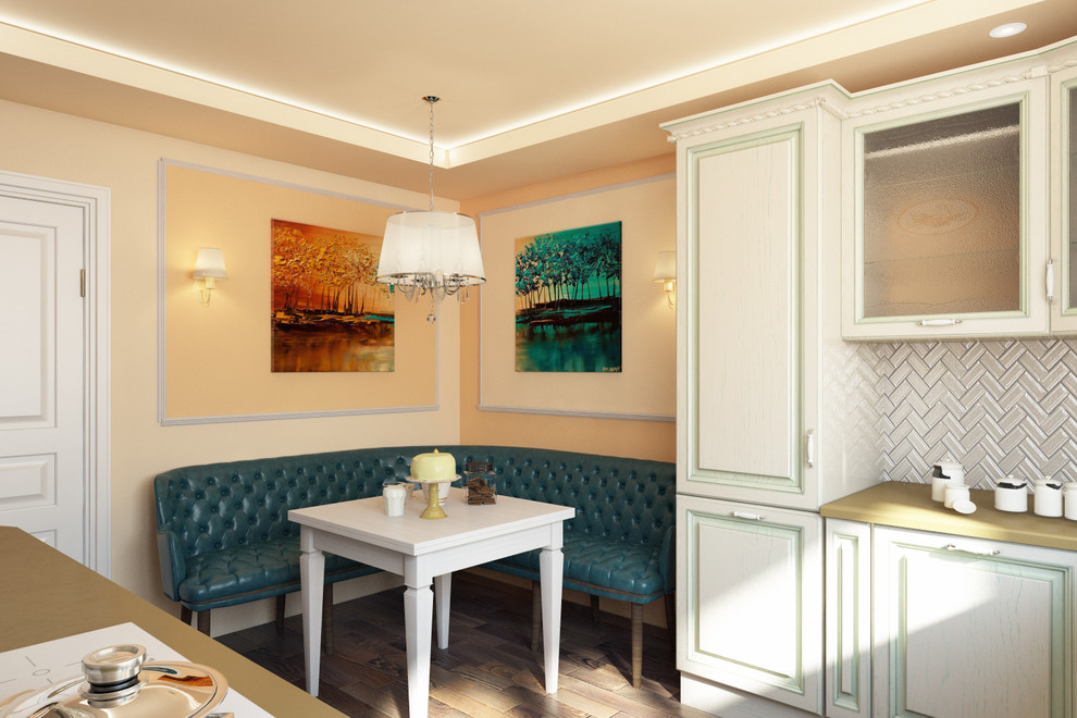 Дизайн-проект 3-комнатной квартиры. Кухня. Земля