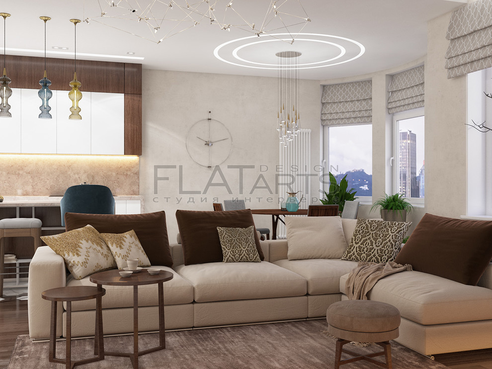 Дизайн 2-ной кв. 120кв.м. Современный стиль