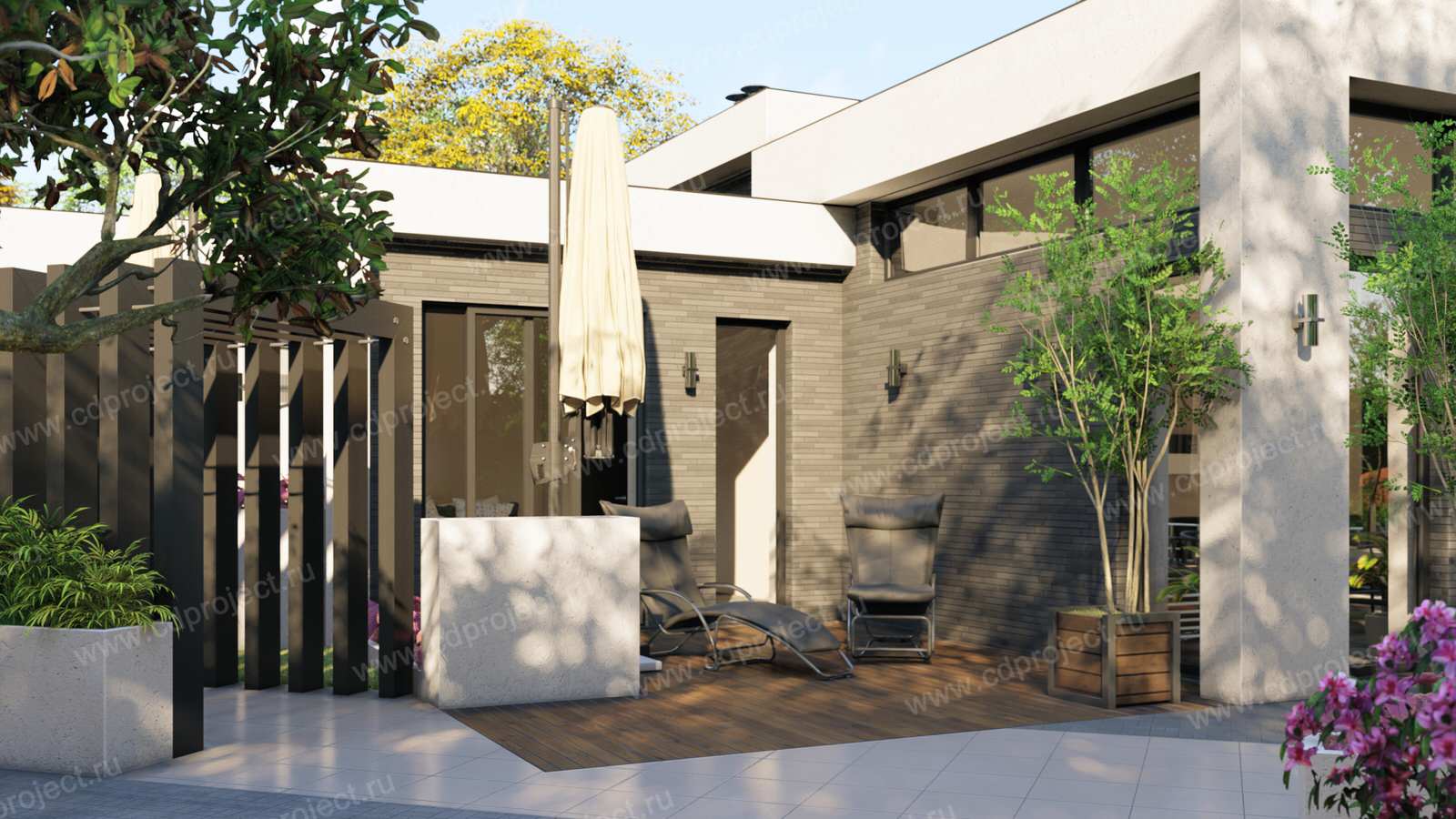 Дом в стиле хай тек