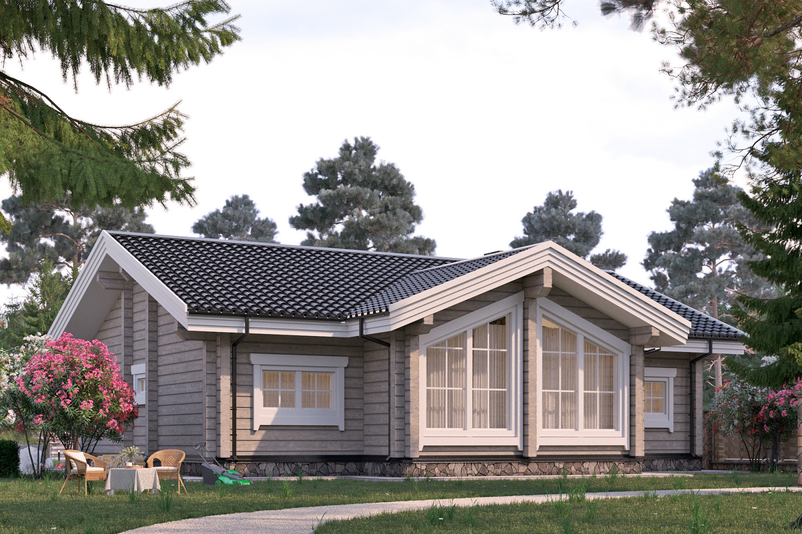 Проект дома из клееного бруса в Нахабино