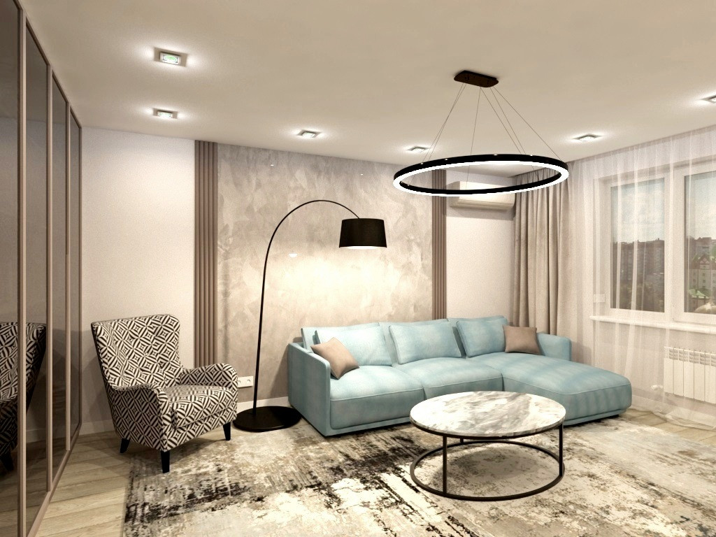 Обложка проекта: Лаконичный дизайн трехкомнатной квартиры