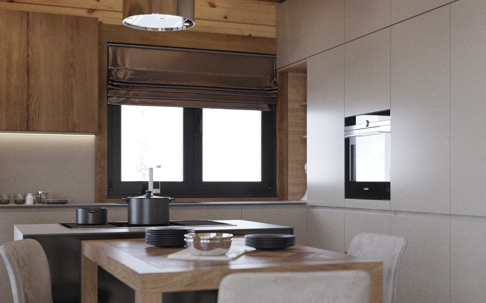 Дом элементами современного шале