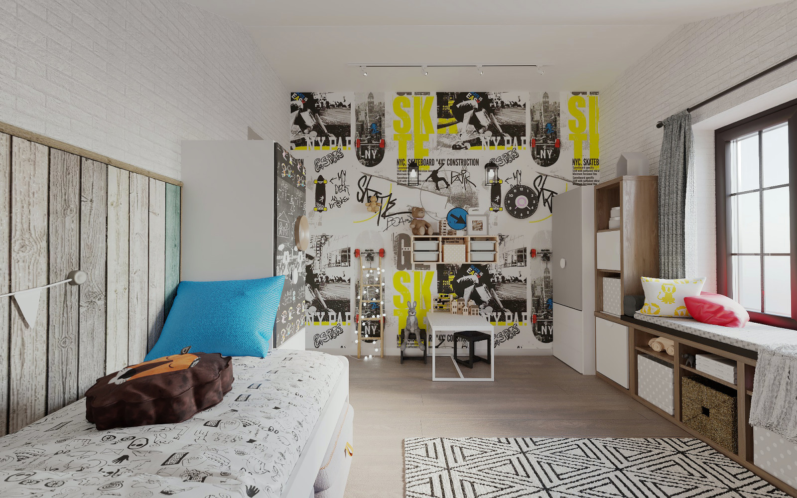 Детская в скандинавском стиле