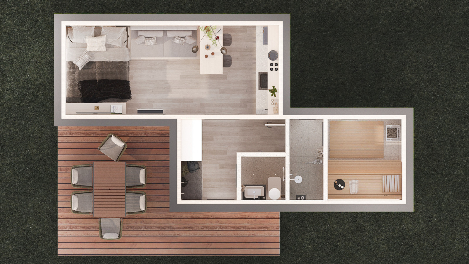 Обложка проекта: Дачный дом с сауной