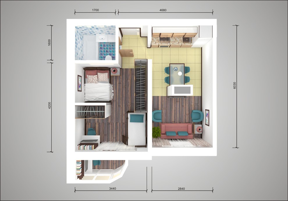 Перепланировка: Однокомнатные квартиры в домах серии П-3М