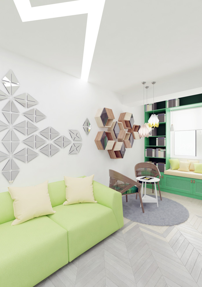 Гостинная и спальня в современном стиле