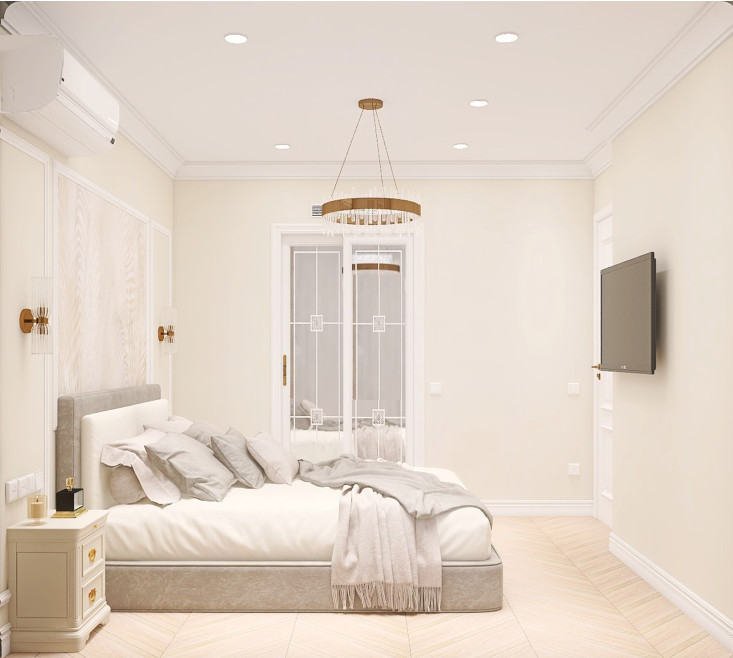 1-комнатная квартир 32,4кв.м стиль неоклассика