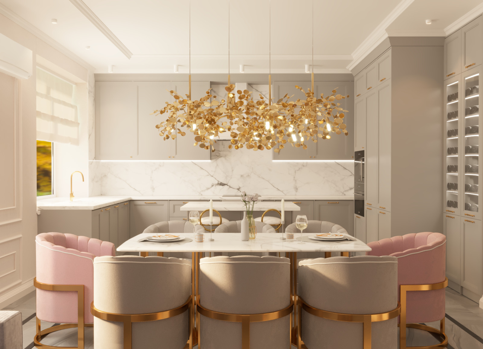 Проект интерьера двухэтажного дома