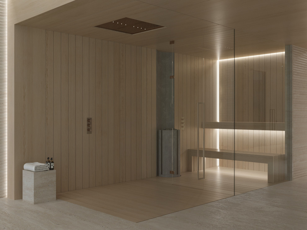 Интерьер СПА-2 в частной резиденции.