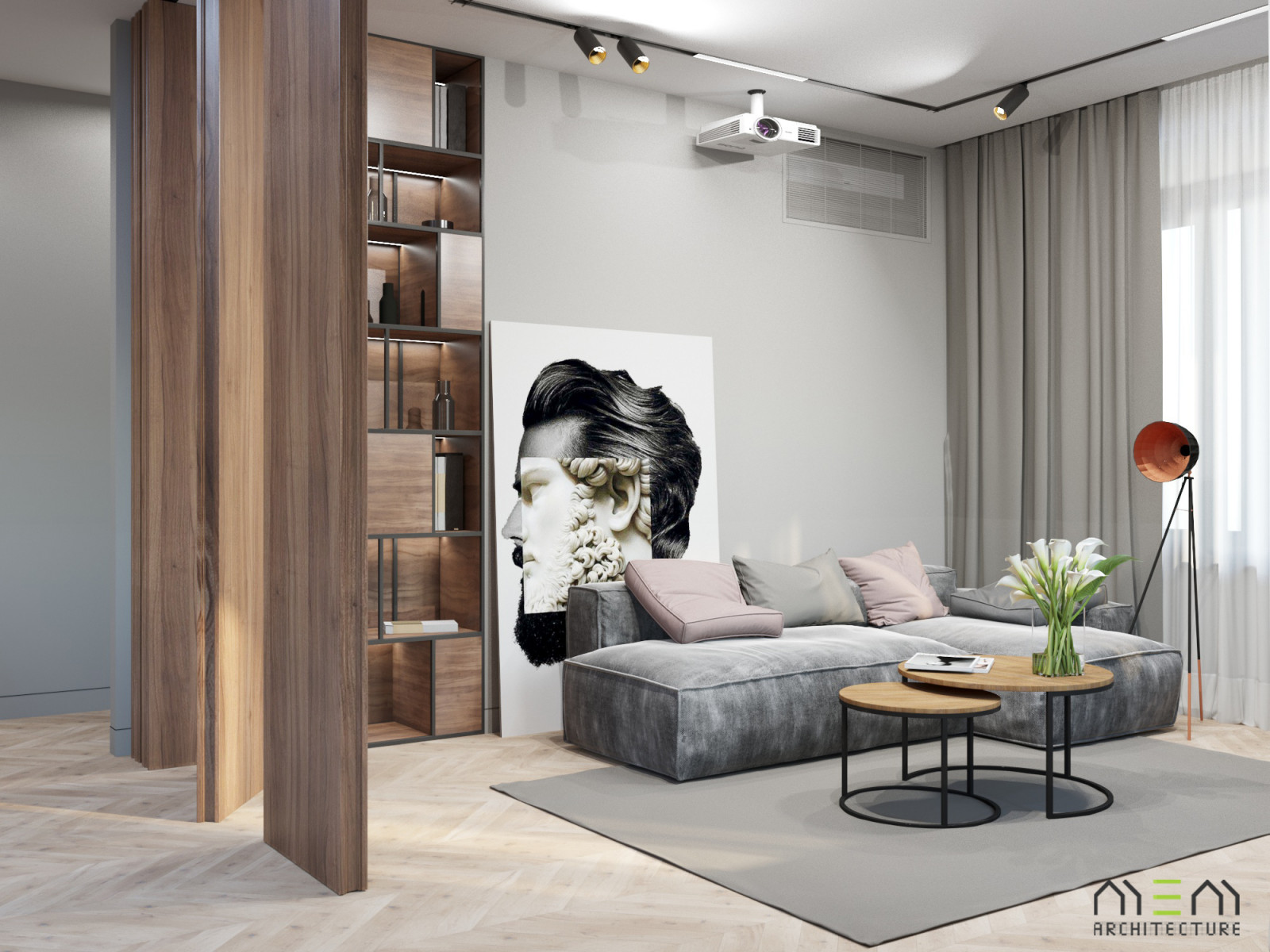 Проект квартиры для молодой девушки в ЖК "Царская площадь"