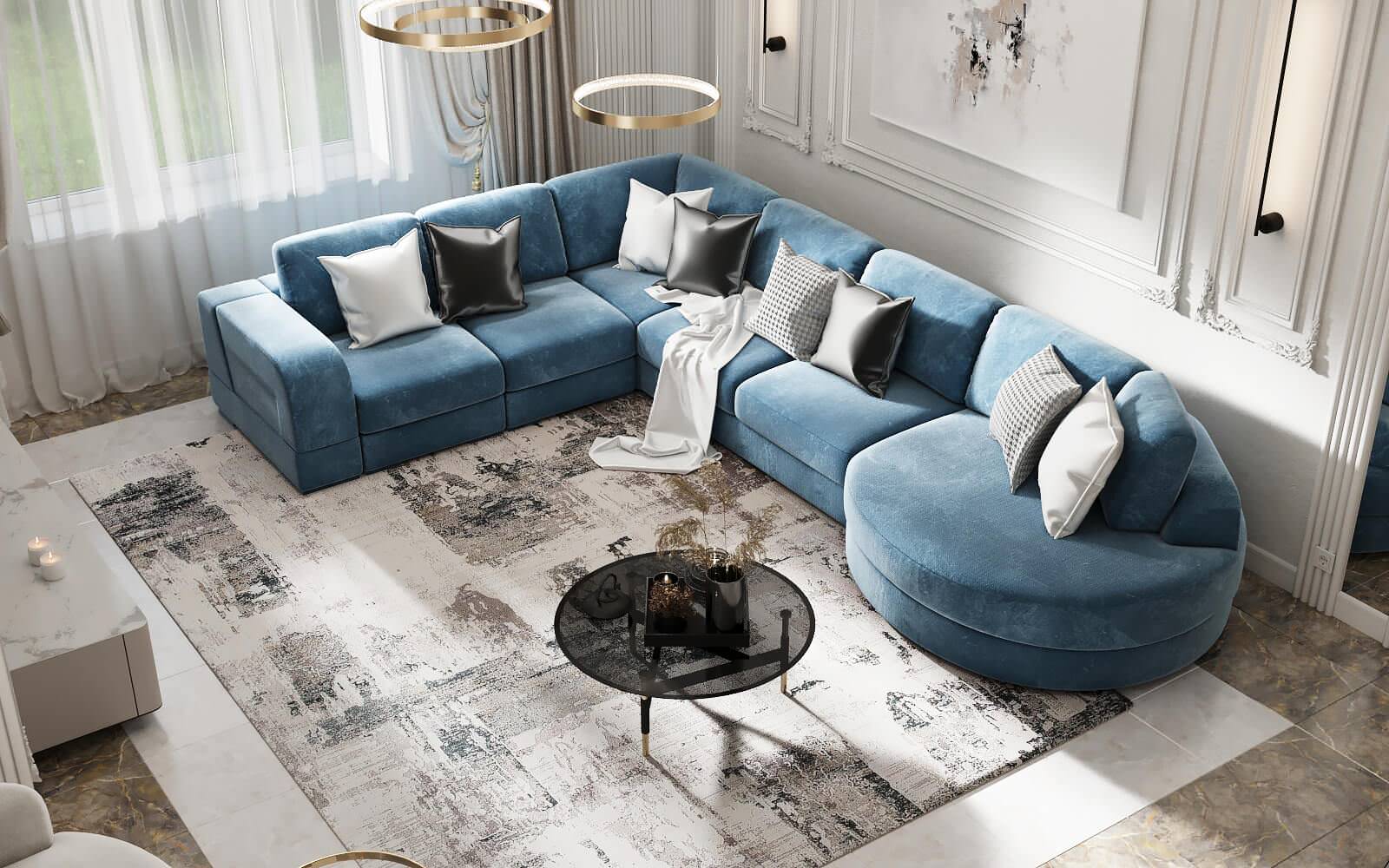 Гостиная с фреской