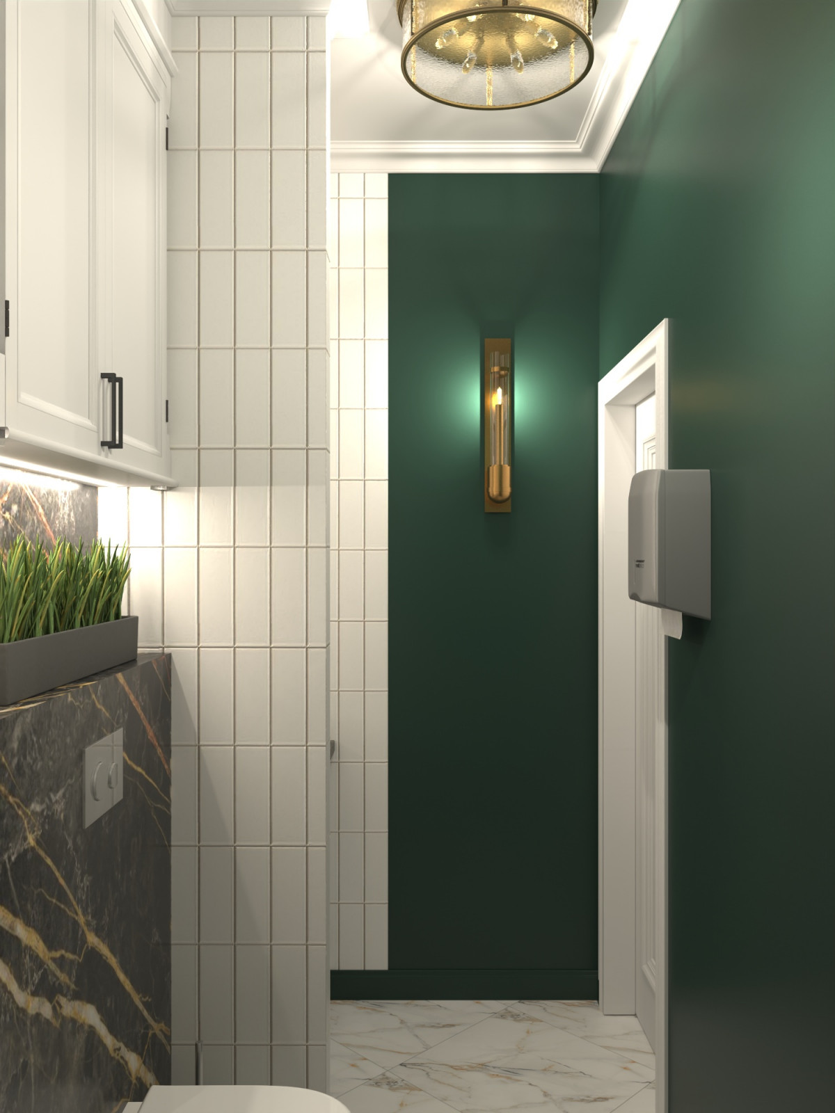 Bathroom in the dentistry in Moscow