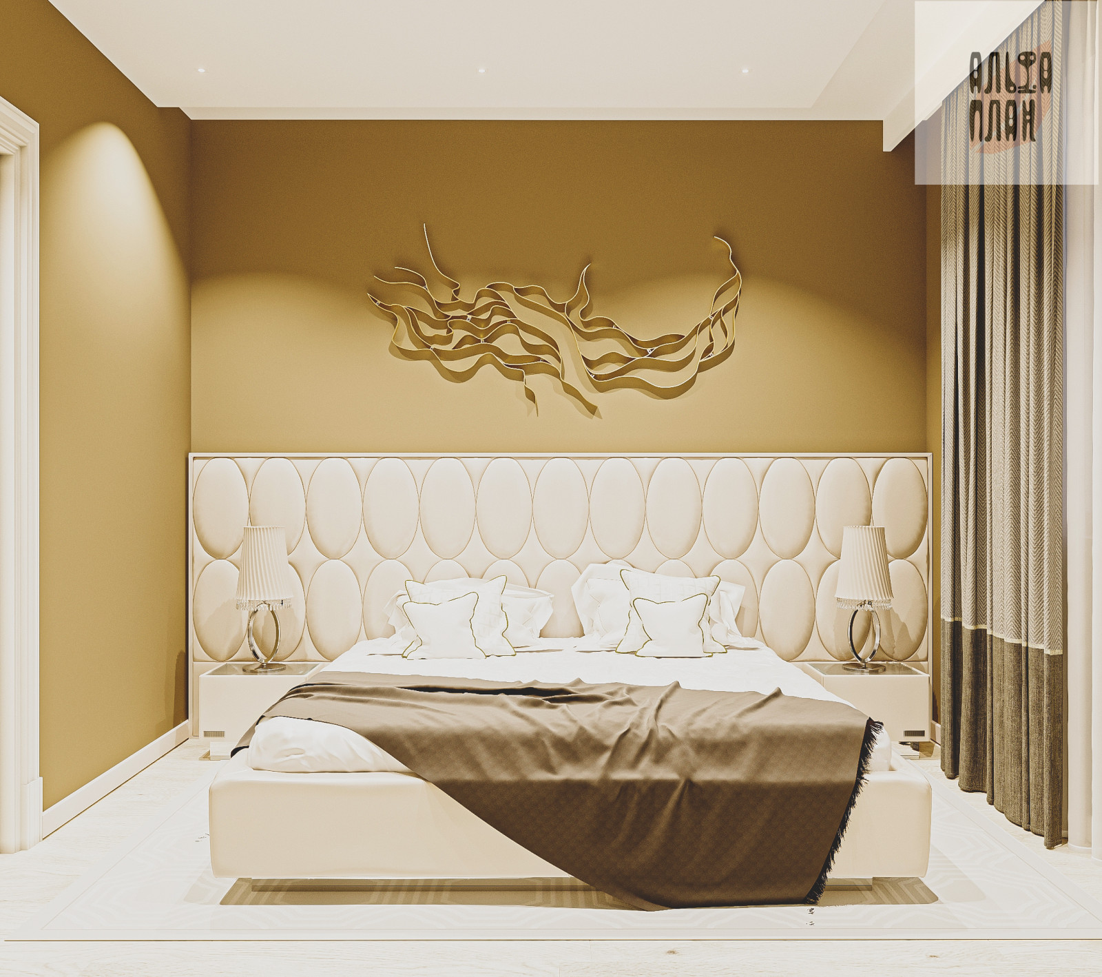 Обложка проекта: Коттедж, Каширское шоссе. Спальная 1, Спальная 2, Спальная 3