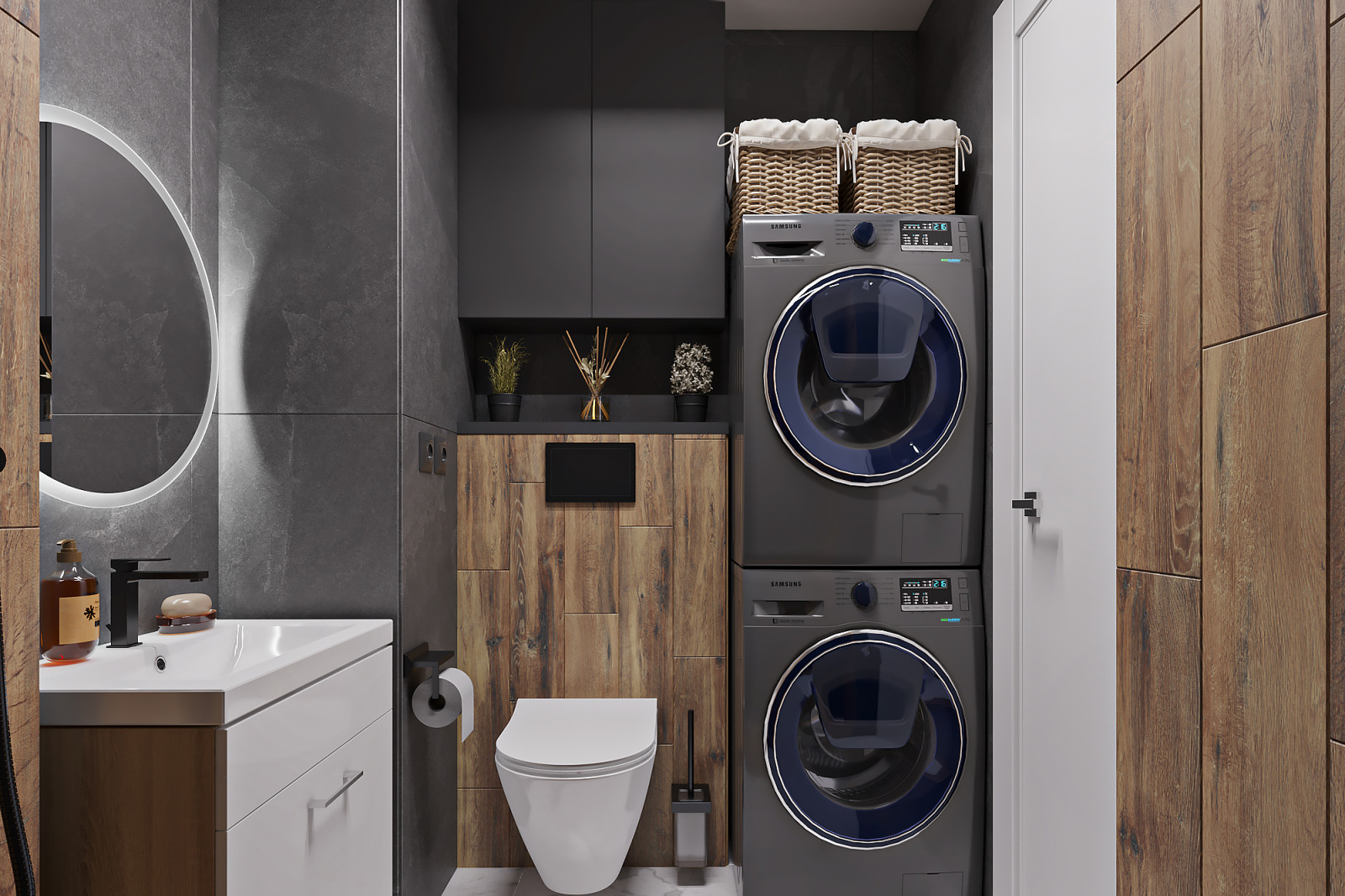 Дизайн проект однокомнатной в Мурино