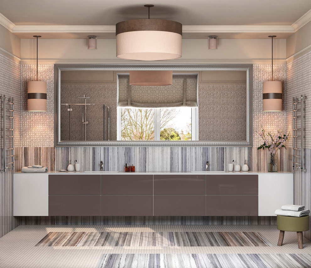 Ванная комната в светлых тонах