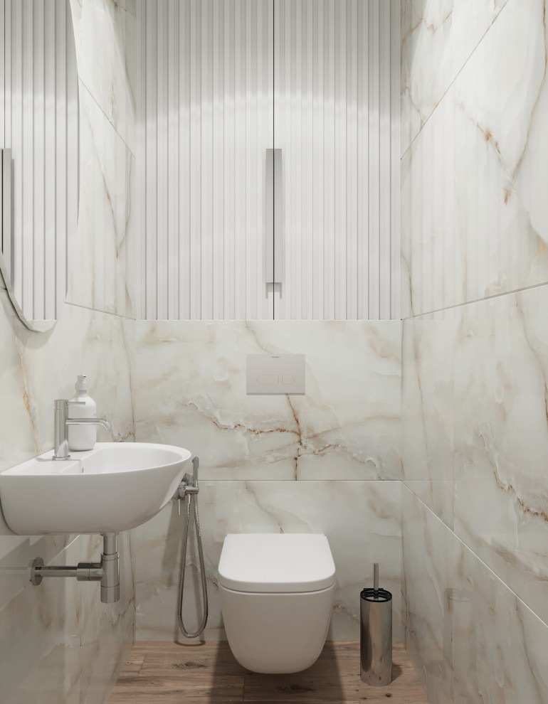 "Пудровые оттенки". Квартира 97 кв.м, ЖК "Левобережный"