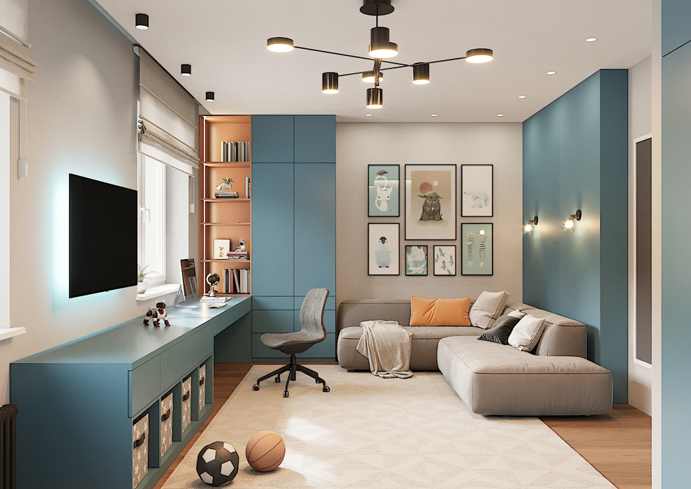 Дом с мансардой в современном стиле