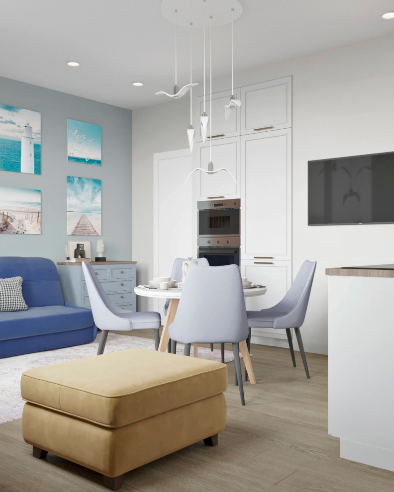 Проект квартиры 48м2 в Пушкине с частичной 3d-визуализацией